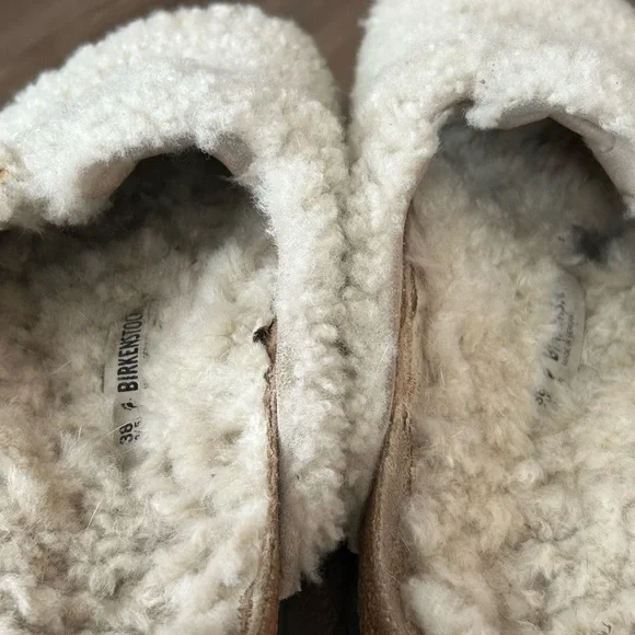 Birkenstock Gold Accent Shearling Footwear - Picture 8 of 11